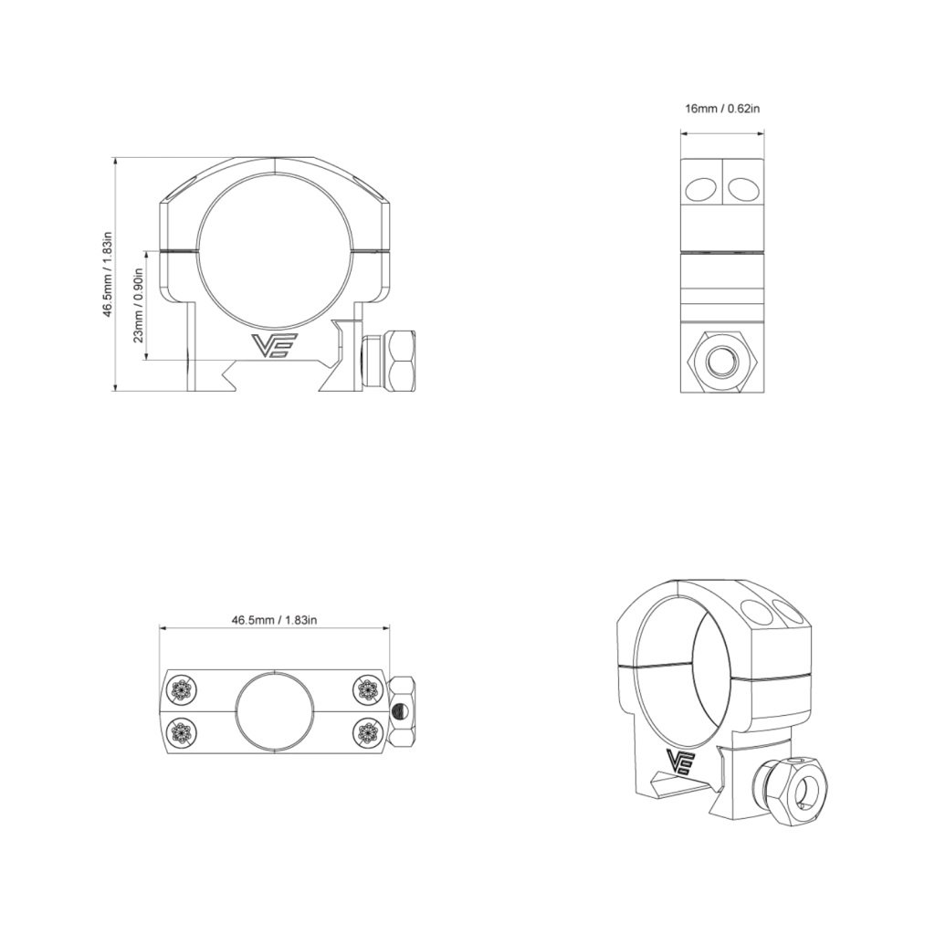 LUNETA VECTOR OPTICS FORESTER 1-5X24 GENII - Imagem 9